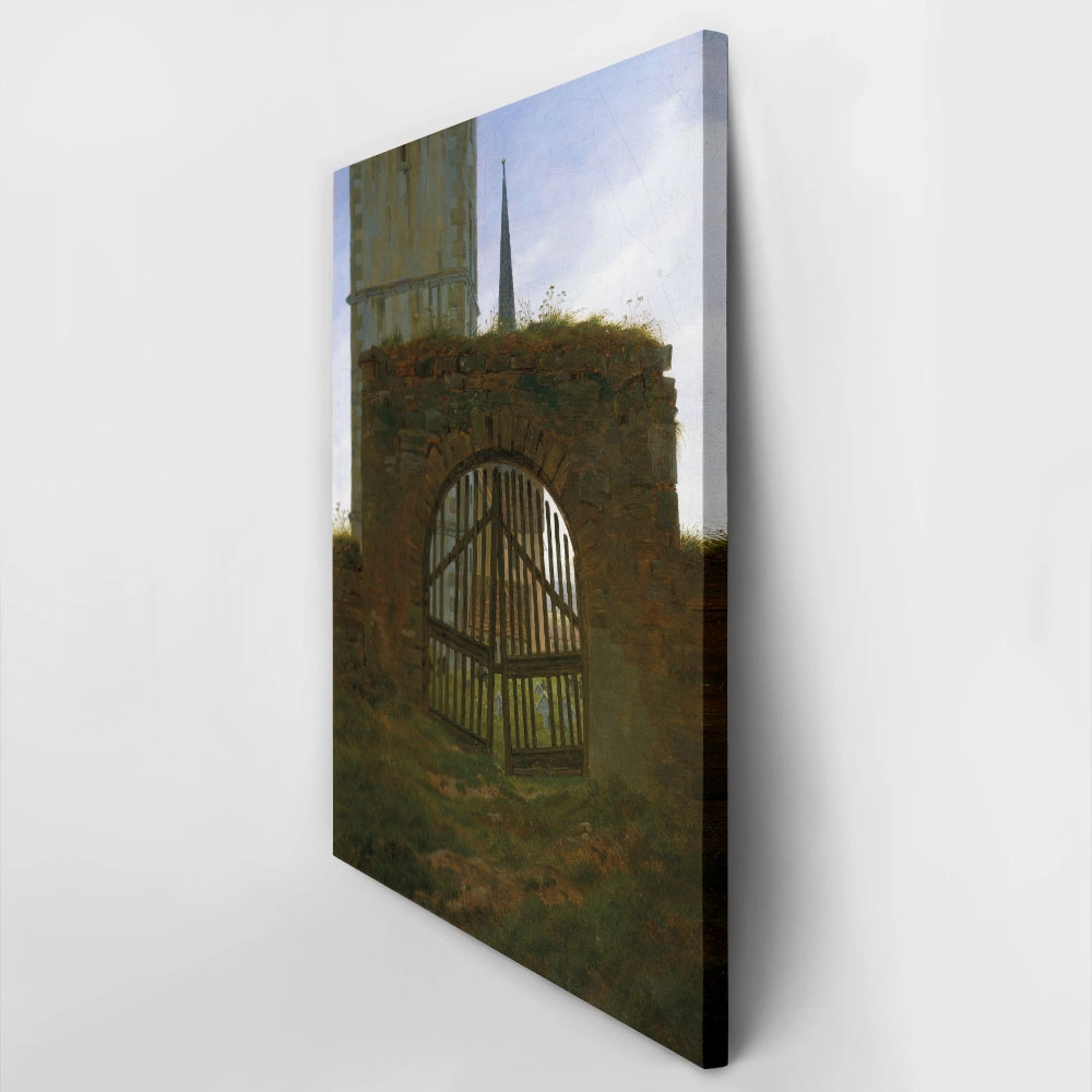 Πινακας σε καμβά CASPAR DAVID FRIEDRICH - THE CEMETERY GATE