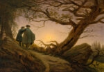 Πινακας σε καμβά CASPAR DAVID FRIEDRICH - TWO MEN CONTEMPLATING THE MOON