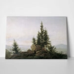 Πινακας σε καμβά CASPAR DAVID FRIEDRICH - VIEW OF THE ELBE VALLEY