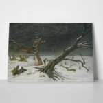 Πινακας σε καμβά CASPAR DAVID FRIEDRICH - WINTER LANDSCAPE
