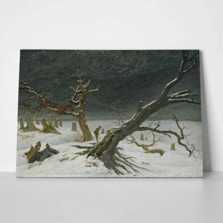Πινακας σε καμβά CASPAR DAVID FRIEDRICH - WINTER LANDSCAPE
