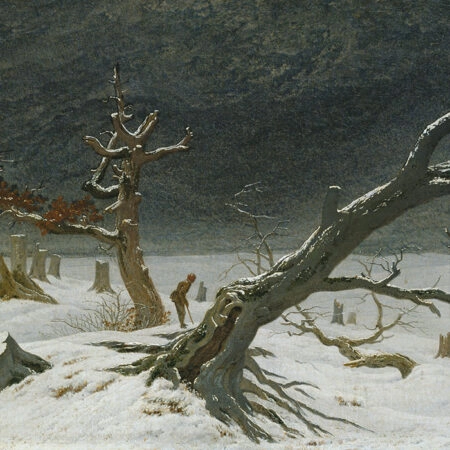 Πινακας σε καμβά CASPAR DAVID FRIEDRICH - WINTER LANDSCAPE - Caspar David Friedrich Sticky 5