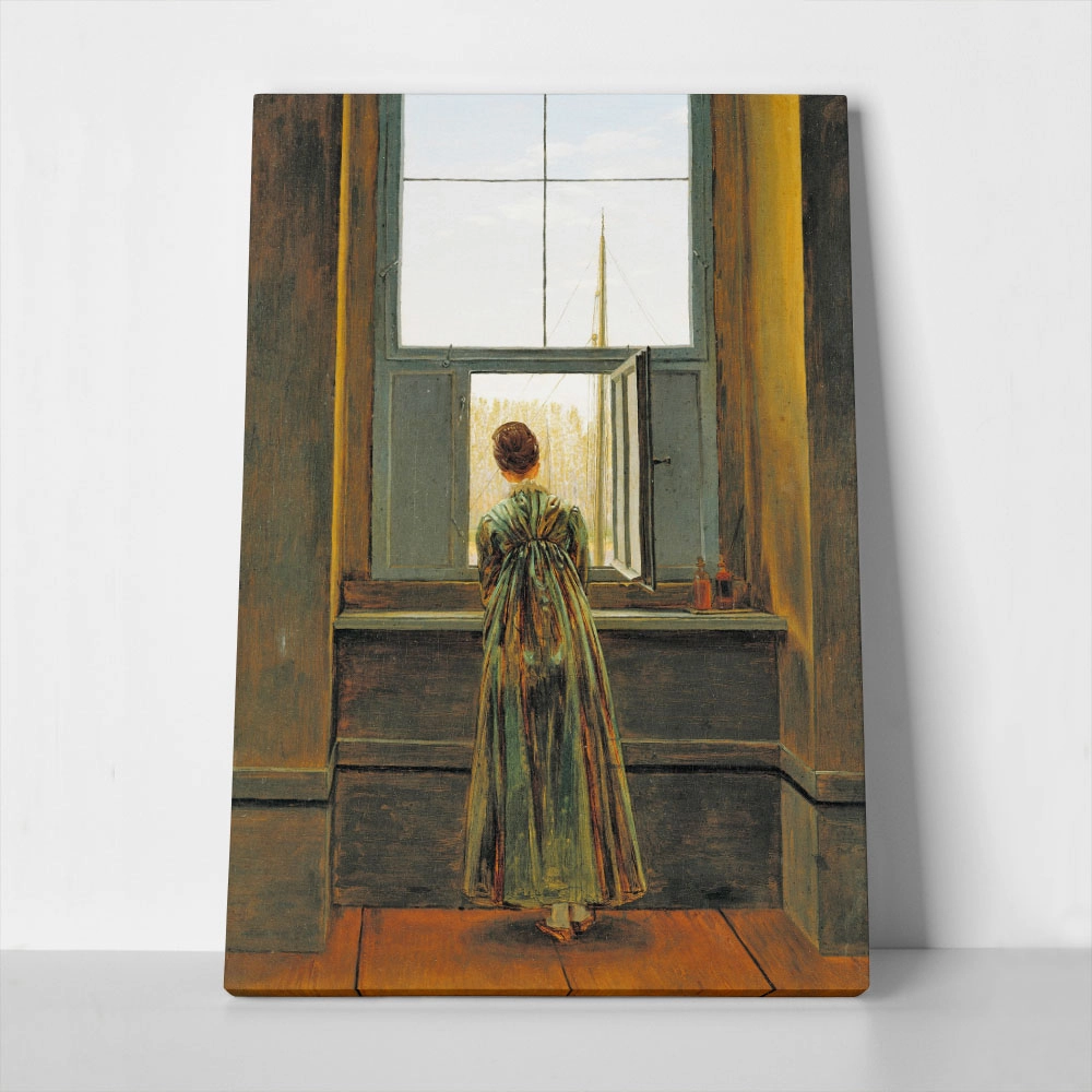 Πινακας σε καμβά CASPAR DAVID FRIEDRICH - WOMAN AT A WINDOW