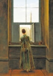 Πινακας σε καμβά CASPAR DAVID FRIEDRICH - WOMAN AT A WINDOW