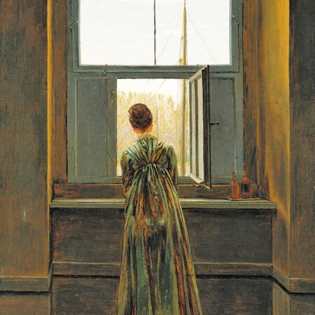 Πινακας σε καμβά CASPAR DAVID FRIEDRICH - WOMAN AT A WINDOW - Caspar David Friedrich Sticky 5