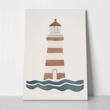 Πινακας σε καμβά CUTE LIGHTHOUSE - Παιδικοι και set