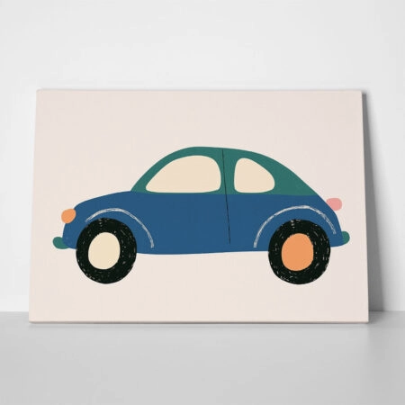 Πινακας σε καμβά CUTE RETRO CAR - Παιδικοι και set
