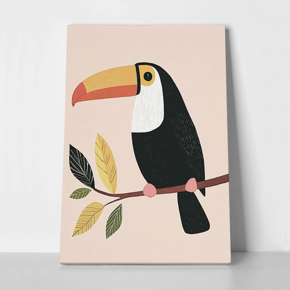 Πινακας σε καμβά CUTE TOUCAN