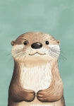 Πινακας σε καμβά HAPPY OTTER