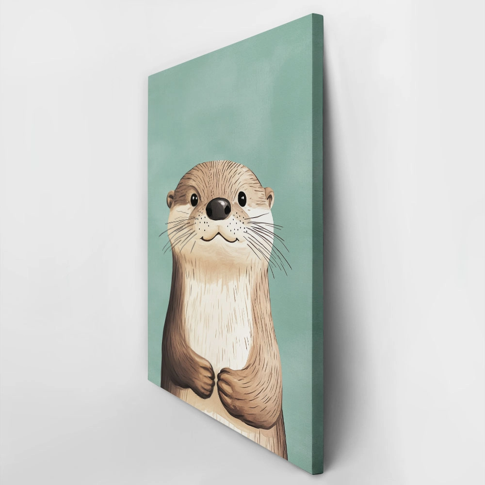 Πινακας σε καμβά HAPPY OTTER