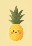 Πινακας σε καμβά HAPPY PINEAPPLE