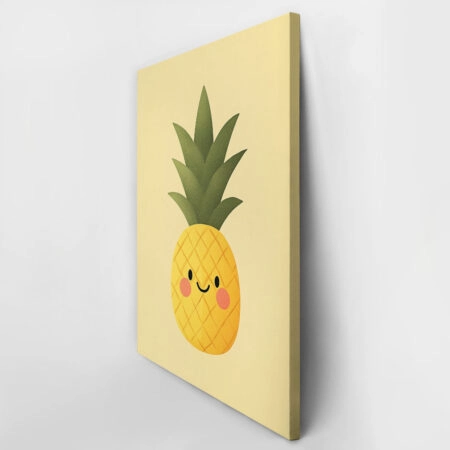 Πινακας σε καμβά HAPPY PINEAPPLE - Παιδικοι και set Sticky 2