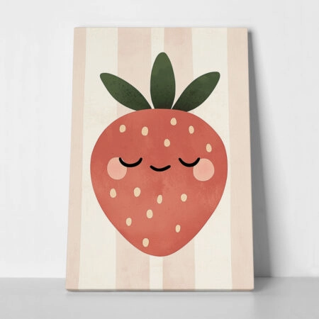 Πινακας σε καμβά HAPPY STRAWBERRY - Παιδικοι και set
