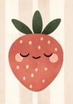 Πινακας σε καμβά HAPPY STRAWBERRY