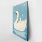 Πινακας σε καμβά HAPPY SWANS