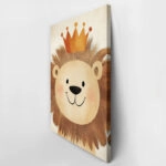 Πινακας σε καμβά LION WITH CROWN