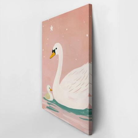 Πινακας σε καμβά MOM SWAN - Παιδικοι και set Sticky 2