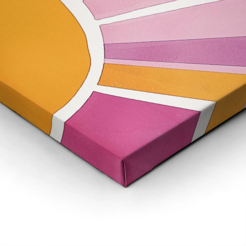 Πινακας σε καμβά PINK AND ORANGE SUNSHINE