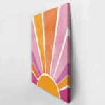Πινακας σε καμβά PINK AND ORANGE SUNSHINE