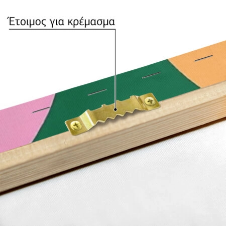 Πινακας σε καμβά PINK FLOWERS ON GREEN - Παιδικοι και set Sticky 4