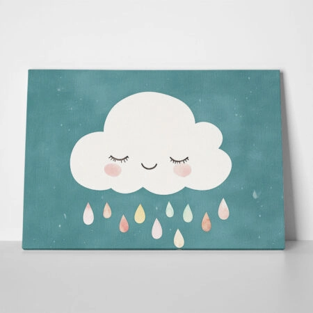 Πινακας σε καμβά RAIN CLOUD - Παιδικοι και set