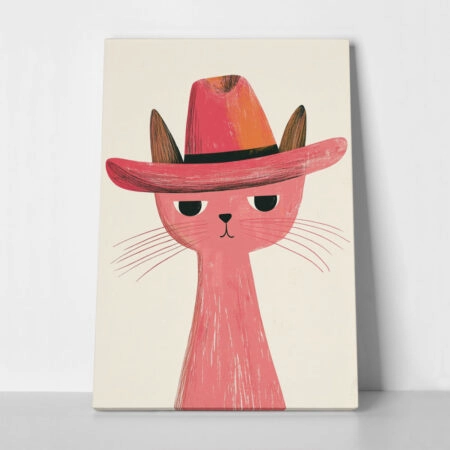 Πινακας σε καμβά RED CAT - Παιδικοι και set