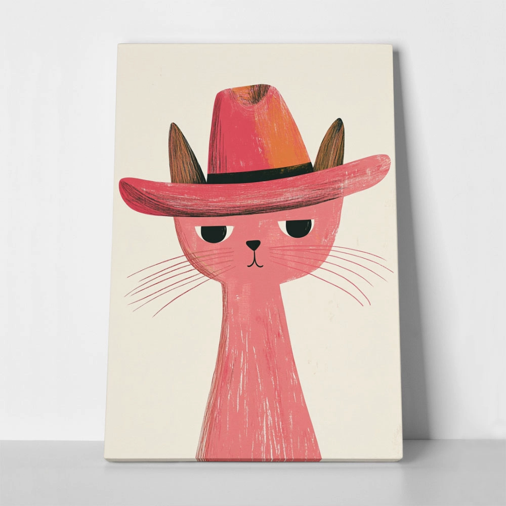 Πινακας σε καμβά RED CAT