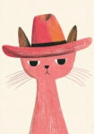 Πινακας σε καμβά RED CAT