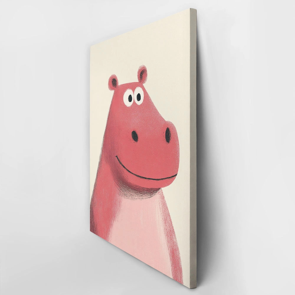 Πινακας σε καμβά RED HIPPO