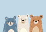 Πινακας σε καμβά THREE BEARS
