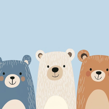 Πινακας σε καμβά THREE BEARS - Παιδικοι και set Sticky 5