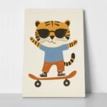 Πινακας σε καμβά TIGER SKATER