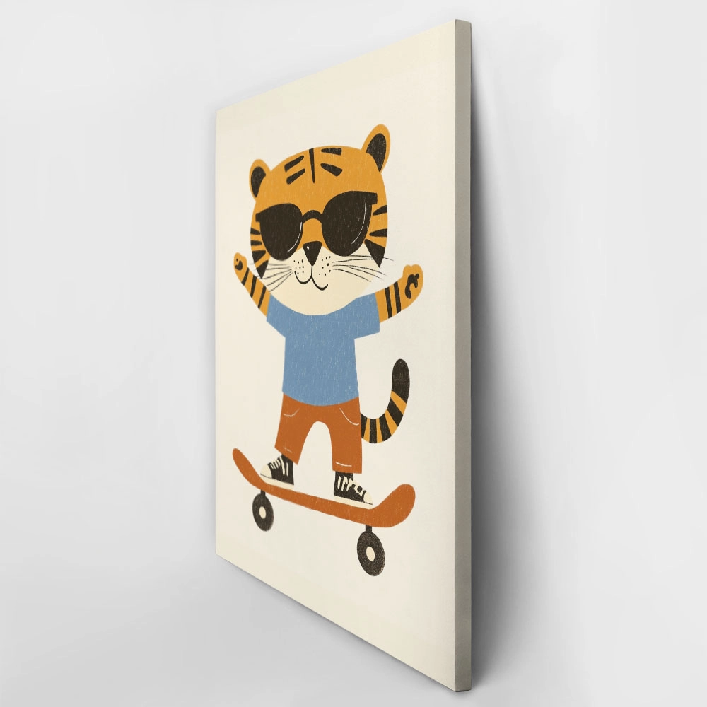 Πινακας σε καμβά TIGER SKATER