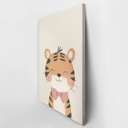 Πινακας σε καμβά TIGER WITH BOWTIE - Παιδικοι και set Sticky 2