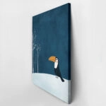 Πινακας σε καμβά TOUCAN IN SNOW