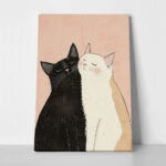 Πινακας σε καμβά TWO CATS
