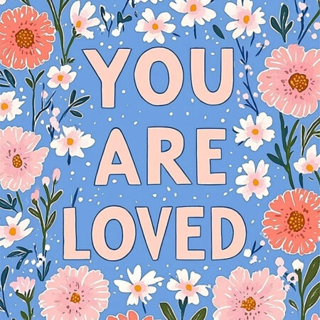 Πινακας σε καμβά YOU ARE LOVED - Παιδικοι και set Sticky 5