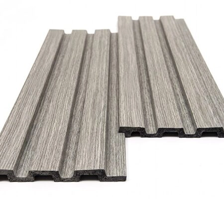 PS PANEL ΜΕ 3D ΠΗΧΑΚΙΑ 02 PIANO (ΜΟΝΟΧΡΩΜΟ  ΓΚΡΙ) 12/122/2900mm  GREY - Πανελ τοίχου με 3D πηχάκια