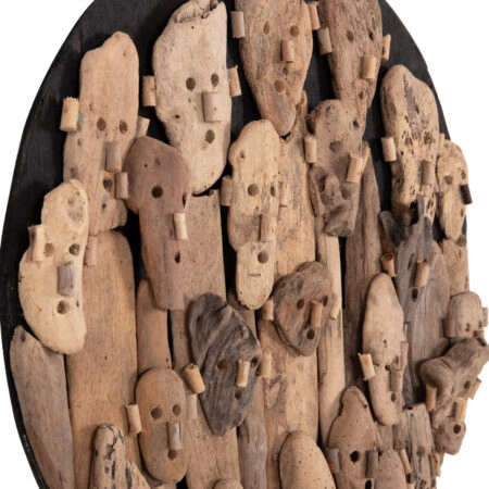 ΔΙΑΚΟΣΜΗΤΙΚΟ ΤΟΙΧΟΥ ΣΤΡΟΓΓΥΛΟ LICAS HM4441 DRIFTWOOD ΣΕ ΦΥΣΙΚΟ Φ62εκ - Διακοσμητικά Τοίχου Sticky 4
