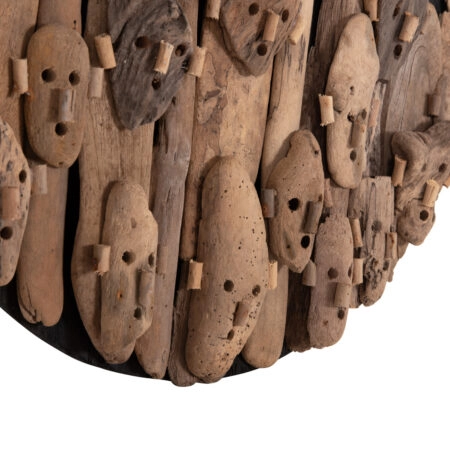 ΔΙΑΚΟΣΜΗΤΙΚΟ ΤΟΙΧΟΥ ΣΤΡΟΓΓΥΛΟ LICAS HM4441 DRIFTWOOD ΣΕ ΦΥΣΙΚΟ Φ62εκ - Διακοσμητικά Τοίχου Sticky 5