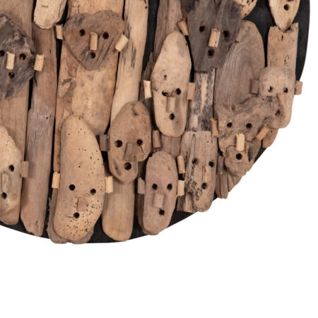ΔΙΑΚΟΣΜΗΤΙΚΟ ΤΟΙΧΟΥ ΣΤΡΟΓΓΥΛΟ LICAS HM4441 DRIFTWOOD ΣΕ ΦΥΣΙΚΟ Φ62εκ - Διακοσμητικά Τοίχου Sticky 8