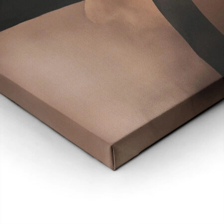 Πίνακας σε Καμβά ABSTRACT BLACK LINES ON BROWN TEXTURE -  Sticky 1
