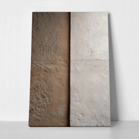 Πίνακας σε Καμβά ABSTRACT BROWN AND BEIGE WALL