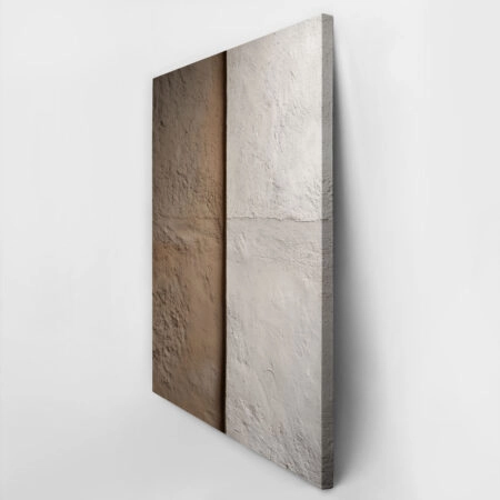 Πίνακας σε Καμβά ABSTRACT BROWN AND BEIGE WALL -  Sticky 2