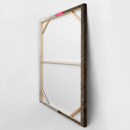 Πίνακας σε Καμβά ABSTRACT BROWN AND BEIGE WALL -  Sticky 3