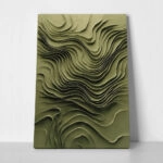 Πίνακας σε Καμβά ABSTRACT GREEN WAVES