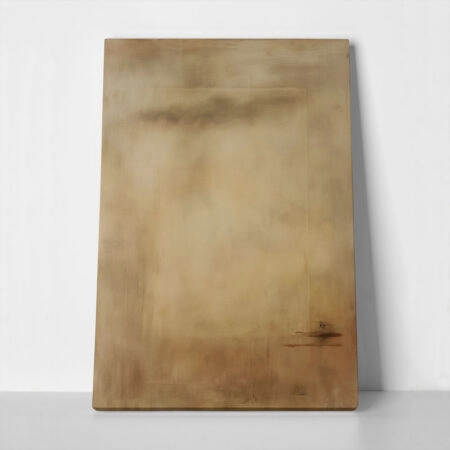 Πίνακας σε Καμβά ABSTRACT MINIMALIST BROWN LANDSCAPE - 