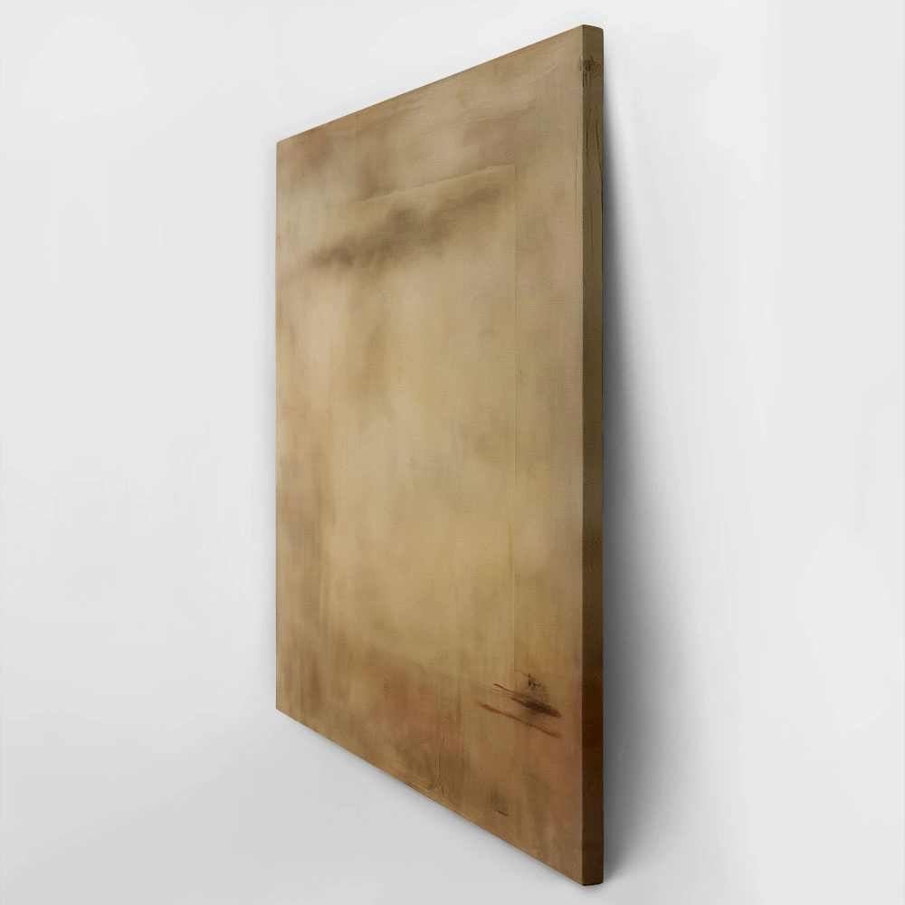Πίνακας σε Καμβά ABSTRACT MINIMALIST BROWN LANDSCAPE