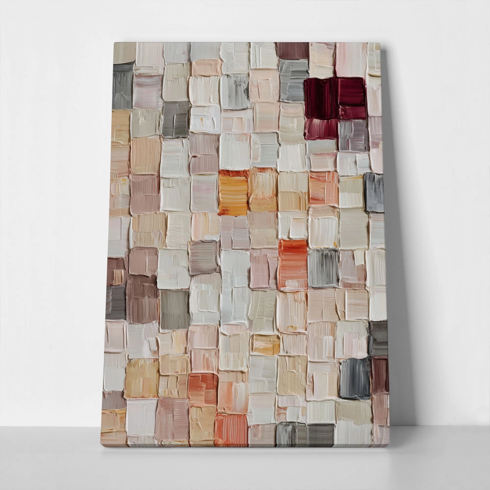 Πίνακας σε Καμβά ABSTRACT TEXTURED BLOCKS 2