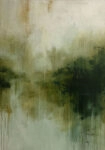 Πίνακας σε Καμβά ABSTRACT TEXTURED GREEN